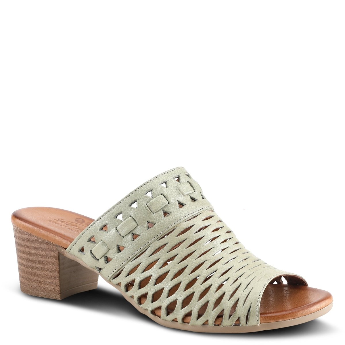 Spring Step ShoeS Anika Slide Sandals Women’s Leather 2" Heel Slide Sandals by Spring Step Shoes – Don't Panic Shoes