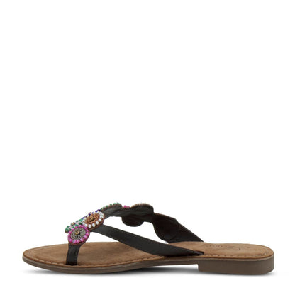 Spring Step Shoes Azura Mayra Women's Premium Leather Toe Loop Sandals Shoes by Spring Step Shoes – Don't Panic Shoes