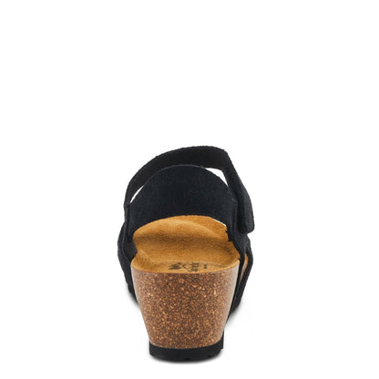 Spring Step ShoeS Babybell Women’s Suede Wedge Sandals 2" Heel Strappy Casual Sandals by Spring Step Shoes – Don't Panic Shoes