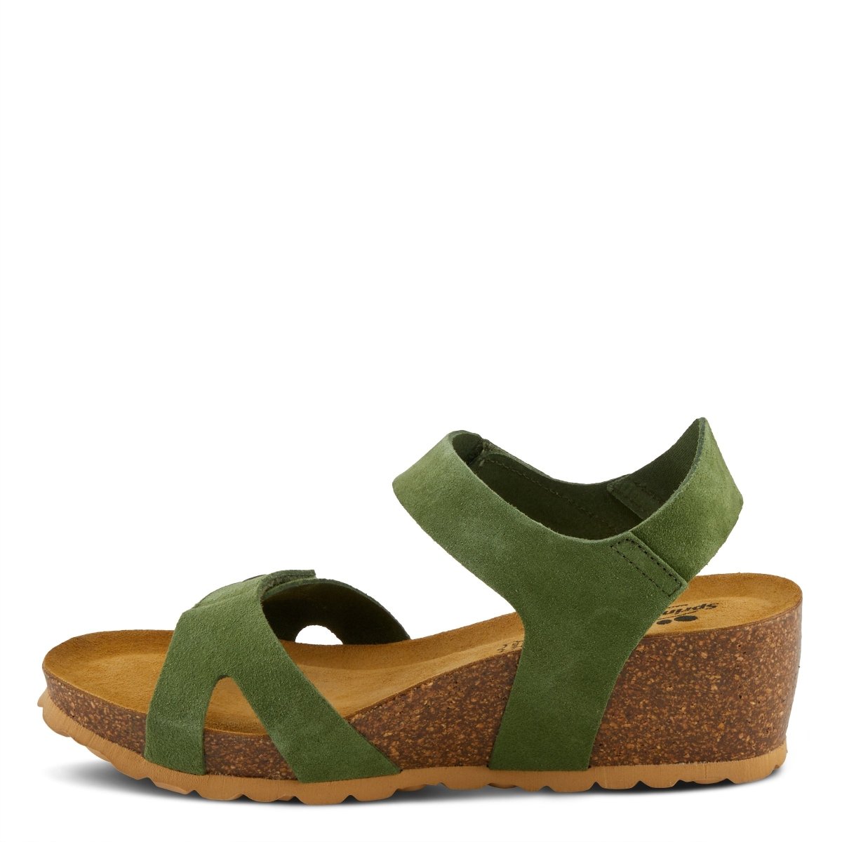 Spring Step ShoeS Babybell Women’s Suede Wedge Sandals 2" Heel Strappy Casual Sandals by Spring Step Shoes – Don't Panic Shoes