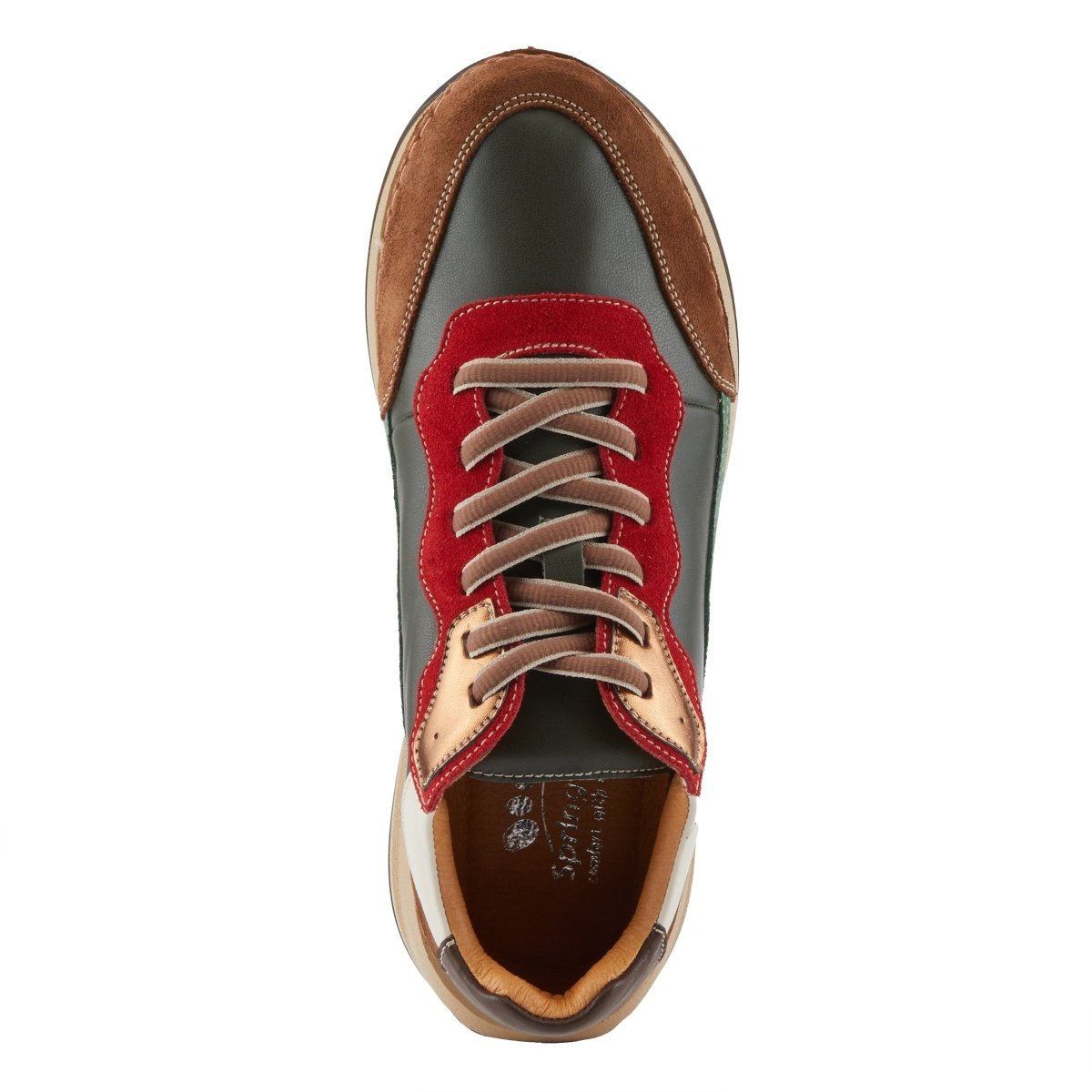 Spring Step Shoes Booker Women's Retro Style Leather And Suede Sneakers Sneakers by Spring Step Shoes – Don't Panic Shoes