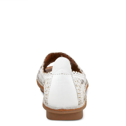 Spring Step ShoeS Brandal Women’s Leather Peep Toe Flats Slip - On Shoe by Spring Step Shoes – Don't Panic Shoes