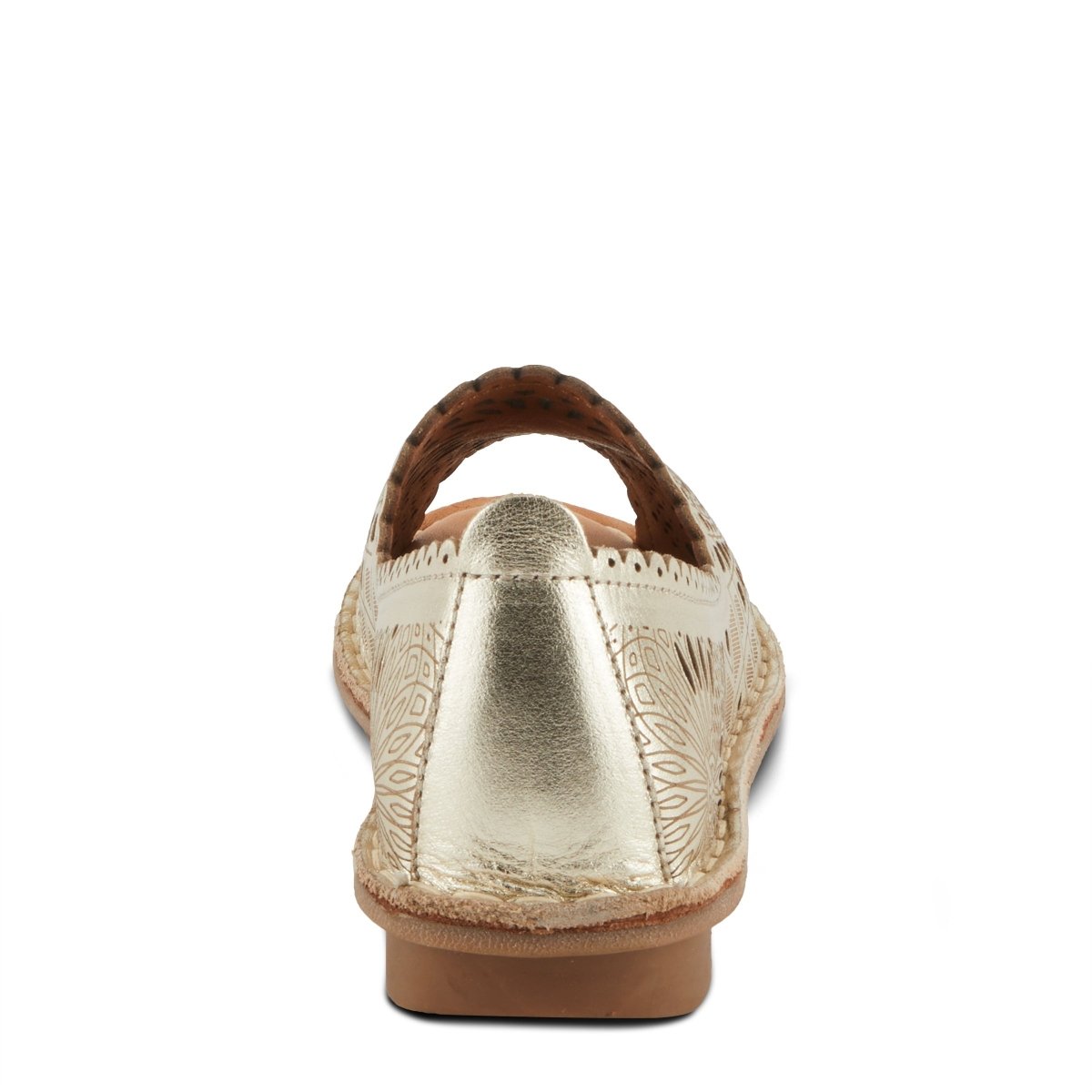 Spring Step ShoeS Brandal Women’s Leather Peep Toe Flats Slip - On Shoe by Spring Step Shoes – Don't Panic Shoes