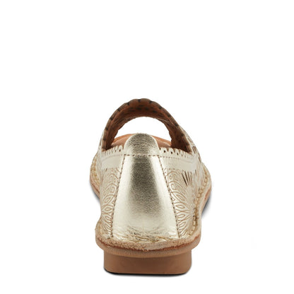 Spring Step ShoeS Brandal Women’s Leather Peep Toe Flats Slip - On Shoe by Spring Step Shoes – Don't Panic Shoes