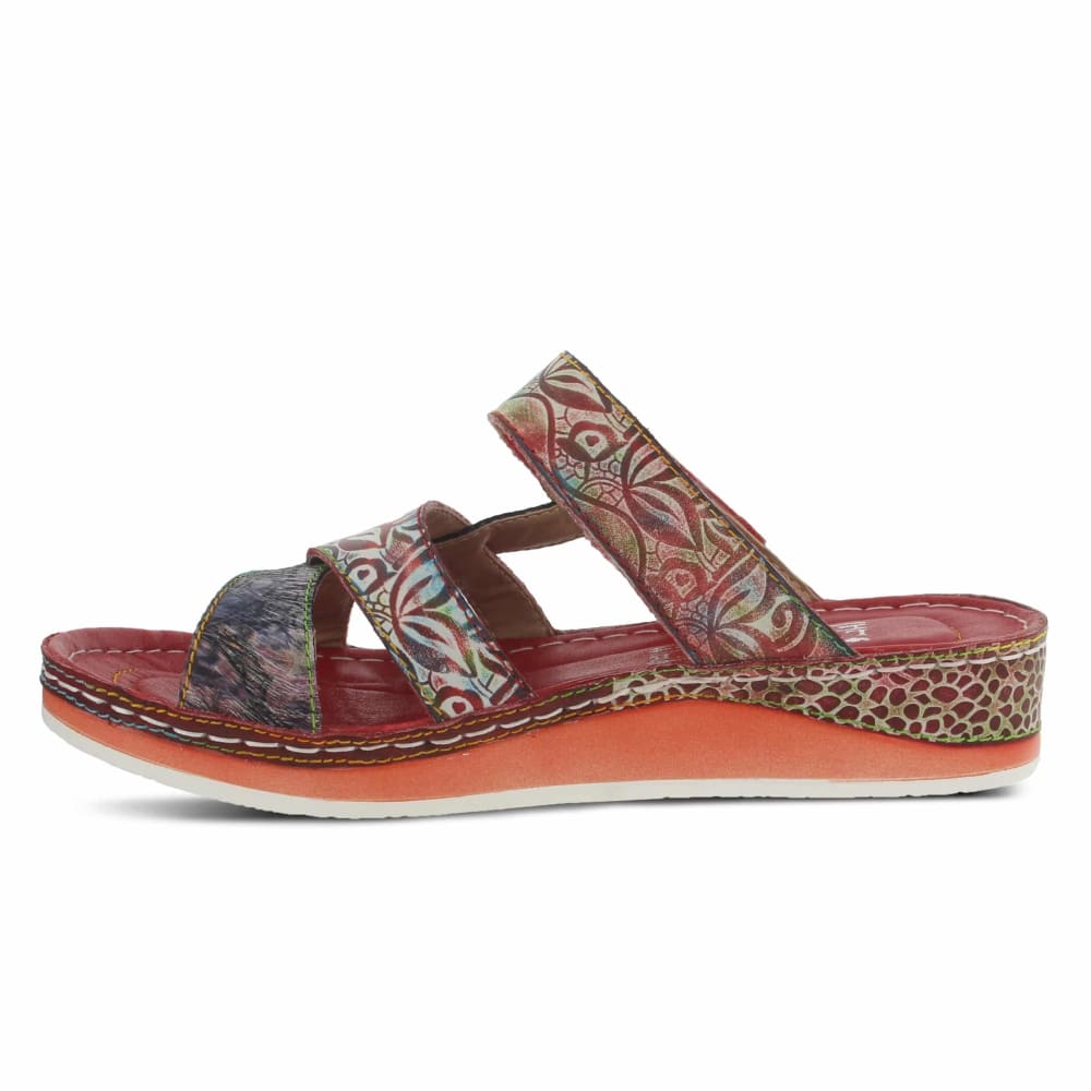 Spring Step Shoes Caiman Hand Painted Sandals
