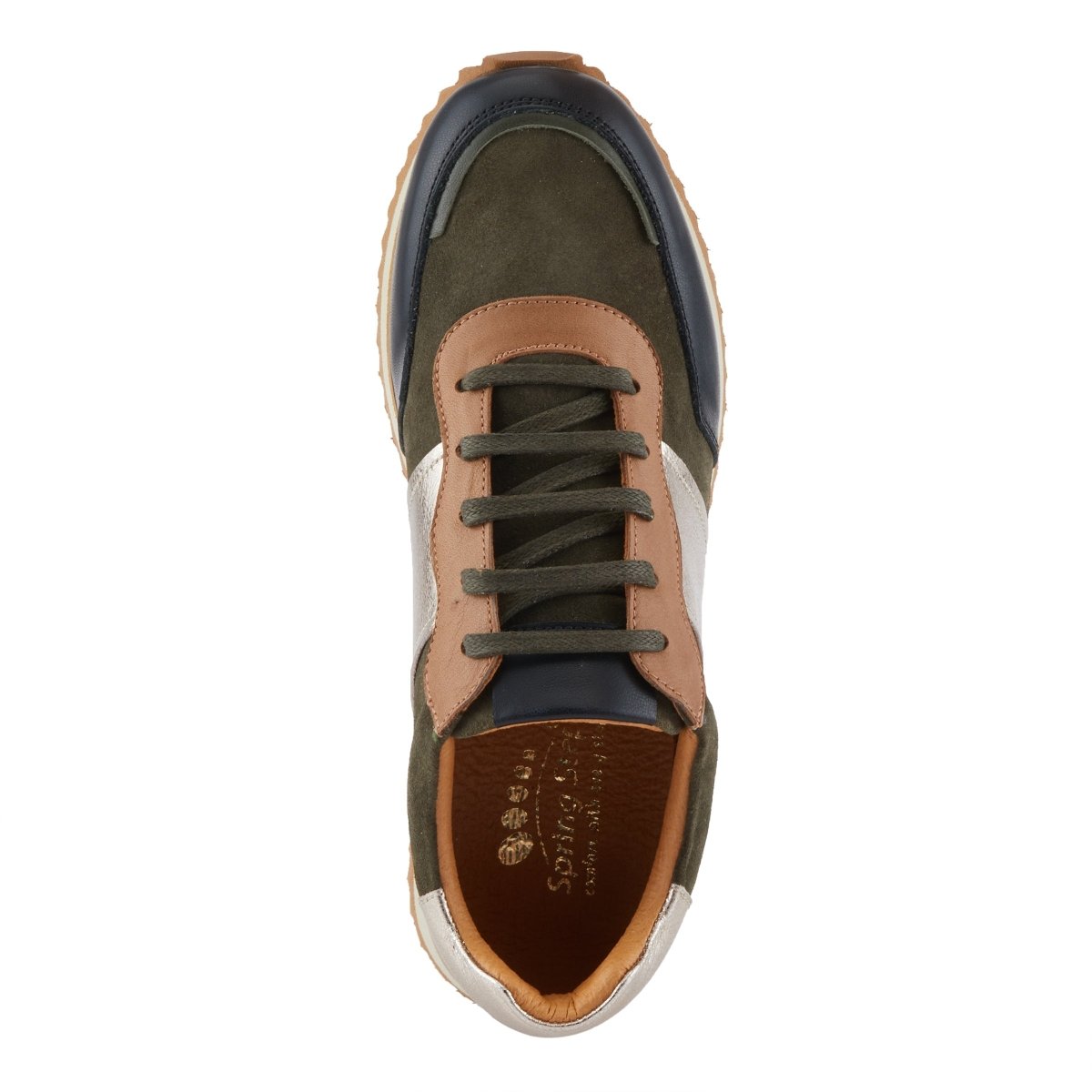 Spring Step Shoes Compter Women's Modern Fashion Leather And Suede Sneakers Sneakers by Spring Step Shoes – Don't Panic Shoes