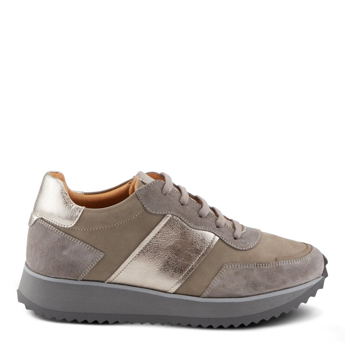 Spring Step Shoes Compter Women's Modern Fashion Leather And Suede Sneakers Sneakers by Spring Step Shoes – Don't Panic Shoes