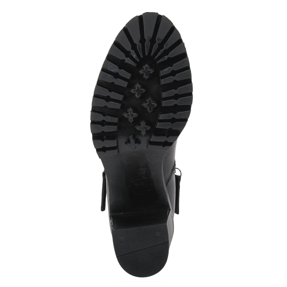 Spring Step Shoes Dealey Women's Black Leather Chunky Heel Boots Shoes by Spring Step Shoes – Don't Panic Shoes