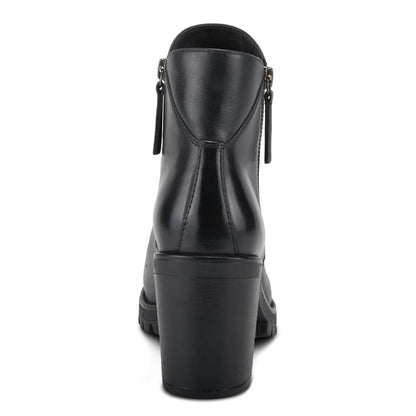 Spring Step Shoes Dealey Women's Black Leather Chunky Heel Boots Shoes by Spring Step Shoes – Don't Panic Shoes