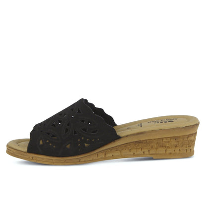 Spring Step ShoeS Estella Slide Sandal Women’s Leather Wedge Slide Sandals by Spring Step Shoes – Don't Panic Shoes