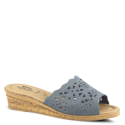 Spring Step ShoeS Estella Slide Sandal Women’s Leather Wedge Slide Sandals by Spring Step Shoes – Don't Panic Shoes