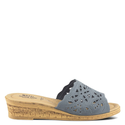 Spring Step ShoeS Estella Slide Sandal Women’s Leather Wedge Slide Sandals by Spring Step Shoes – Don't Panic Shoes