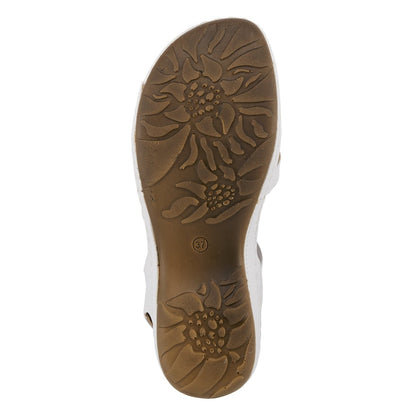 Spring Step ShoeS Flexus Adede Slingback Sandal Women’s Leather Floral 1.5" Adede by Spring Step Shoes – Don't Panic Shoes