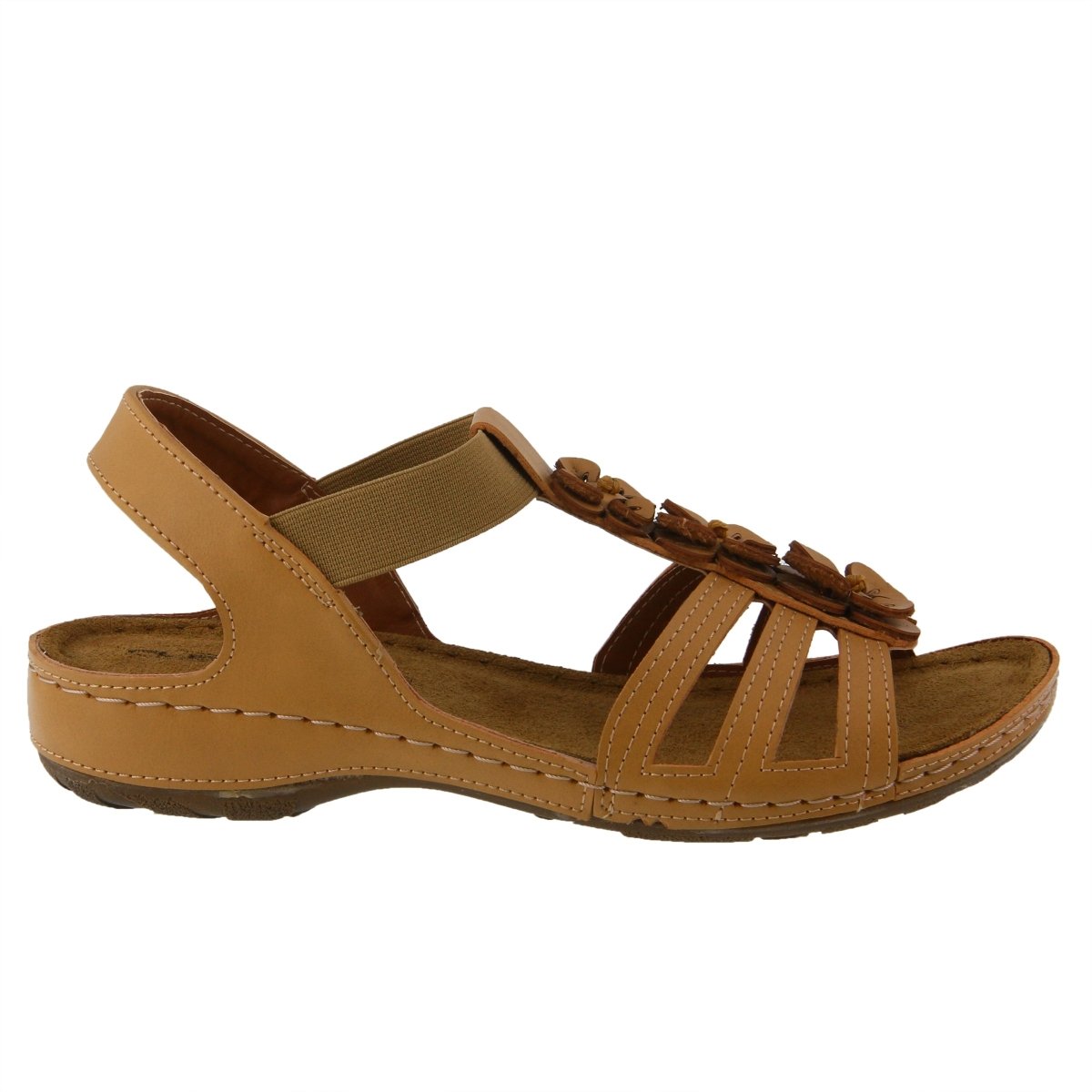 Spring Step ShoeS Flexus Adede Slingback Sandal Women’s Leather Floral 1.5" Adede by Spring Step Shoes – Don't Panic Shoes