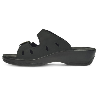 Spring Step Shoes Flexus Decca Slide Women's Leather Adjustable Sandals Slide Sandals by Spring Step Shoes – Don't Panic Shoes