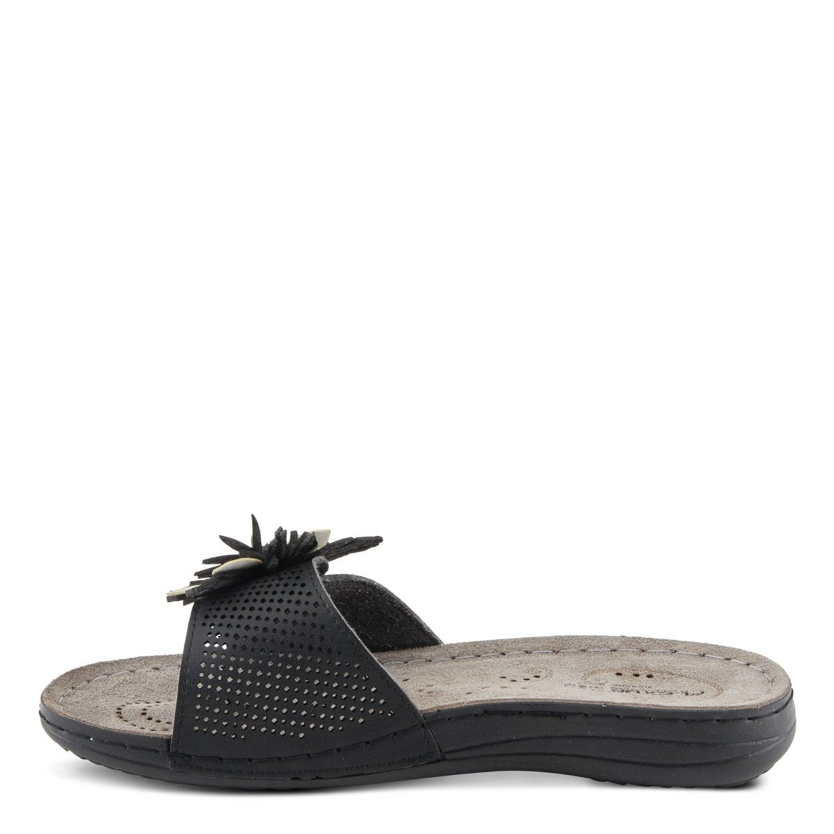 Spring Step Shoes Flexus Flowerstars Sandals Women's Leather Slip On Slides Casual Sandals by Spring Step Shoes – Don't Panic Shoes