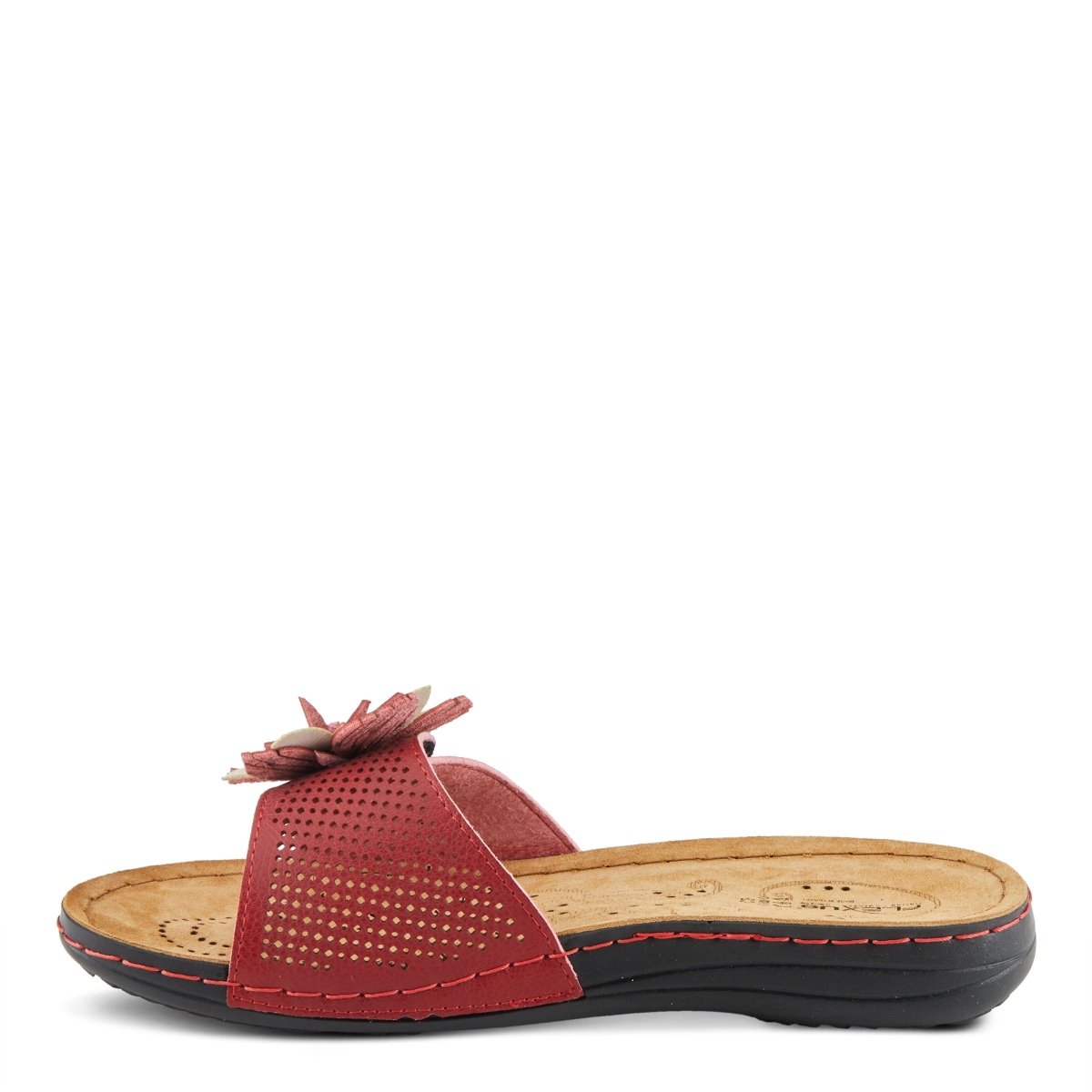 Spring Step Shoes Flexus Flowerstars Sandals Women's Leather Slip On Slides Casual Sandals by Spring Step Shoes – Don't Panic Shoes