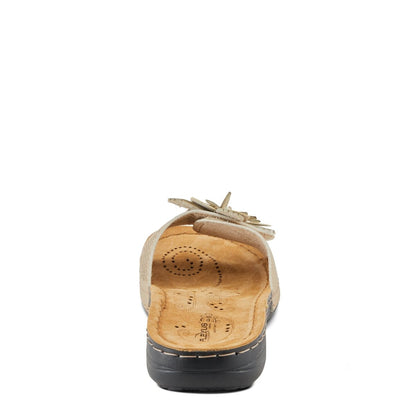 Spring Step Shoes Flexus Flowerstars Sandals Women's Leather Slip On Slides Casual Sandals by Spring Step Shoes – Don't Panic Shoes