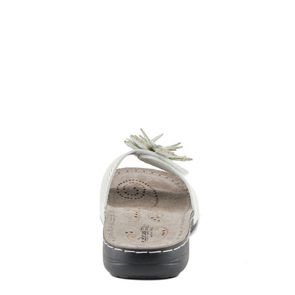 Spring Step Shoes Flexus Flowerstars Sandals Women's Leather Slip On Slides Casual Sandals by Spring Step Shoes – Don't Panic Shoes