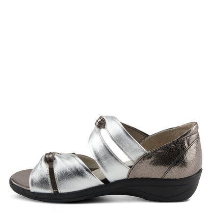 Spring Step Shoes Flexus Gracelyn Women's Comfortable Double Looped Leather Sandals Slin - On Casual Sandals by Spring Step Shoes – Don't Panic Shoes