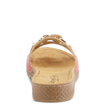 Spring Step ShoeS Flexus Janey Slide Sandals Women’s Leather Gold Chain 2023 Slide Sandals by Spring Step Shoes – Don't Panic Shoes