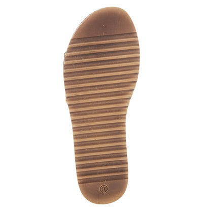 Spring Step ShoeS Flexus Janey Slide Sandals Women’s Leather Gold Chain 2023 Slide Sandals by Spring Step Shoes – Don't Panic Shoes