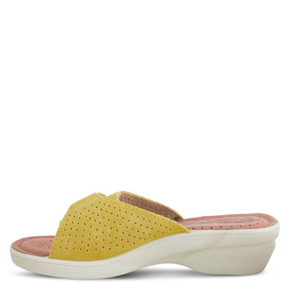 Spring Step ShoeS Flexus Kea Slide Sandal Women’s Suede Leather Made In Italy Slide Sandals by Spring Step Shoes – Don't Panic Shoes