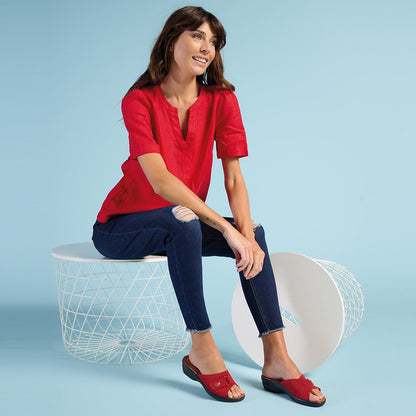 Spring Step ShoeS Flexus Kea Slide Sandal Women’s Suede Leather Made In Italy Slide Sandals by Spring Step Shoes – Don't Panic Shoes