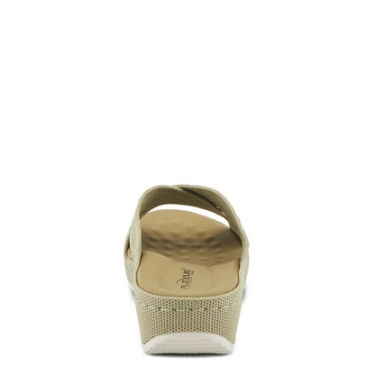 Spring Step ShoeS Flexus Meshana Sandals Women’s Textile Wedge 1 1/4" Height Slides Casual Sandals by Spring Step Shoes – Don't Panic Shoes