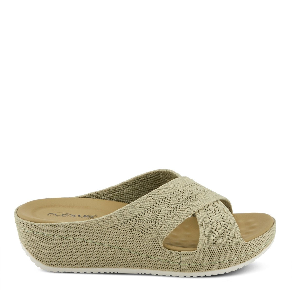 Spring Step ShoeS Flexus Meshana Sandals Women’s Textile Wedge 1 1/4" Height Slides Casual Sandals by Spring Step Shoes – Don't Panic Shoes