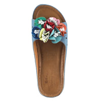 Thumbnail for Spring Step Shoes Flowerchild Leather Slide Sandal