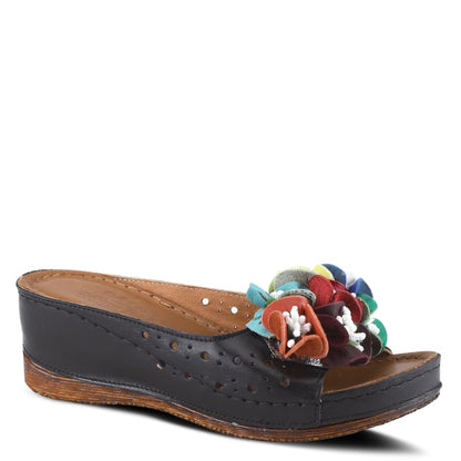 Spring Step Shoes Flowerchild Women's Leather Slide Sandals Shoes by Spring Step Shoes – Don't Panic Shoes