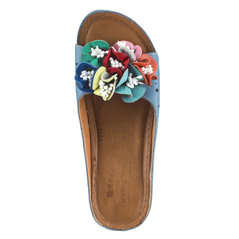 Spring Step Shoes Flowerchild Women's Leather Slide Sandals Shoes by Spring Step Shoes – Don't Panic Shoes