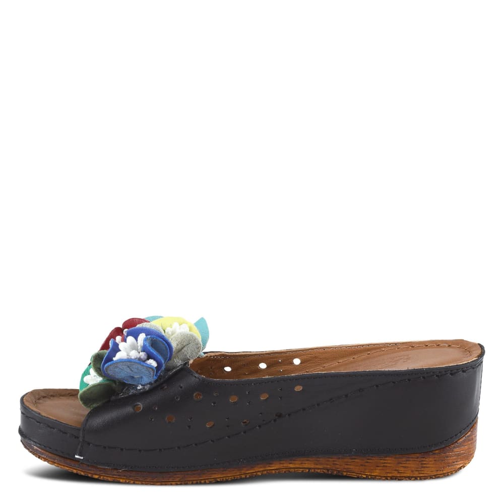 Spring Step Shoes Flowerchild Women's Leather Slide Sandals Shoes by Spring Step Shoes – Don't Panic Shoes