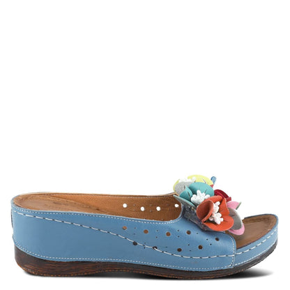 Spring Step Shoes Flowerchild Women's Leather Slide Sandals Shoes by Spring Step Shoes – Don't Panic Shoes