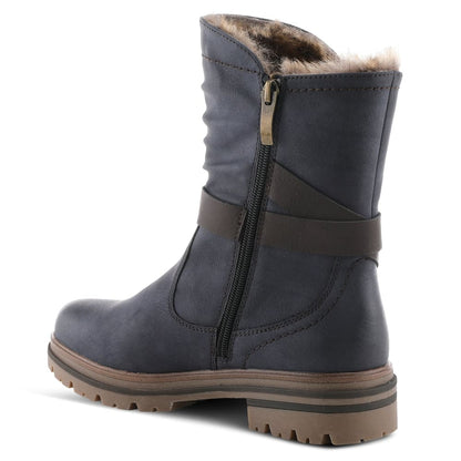 Spring Step Shoes Francala Women's Moto Chic Leather And Fur Boots Shoes by Spring Step Shoes – Don't Panic Shoes