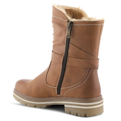 Spring Step Shoes Francala Women's Moto Chic Leather And Fur Boots Shoes by Spring Step Shoes – Don't Panic Shoes