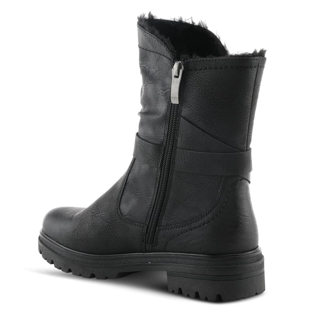 Spring Step Shoes Francala Women's Moto Chic Leather And Fur Boots Shoes by Spring Step Shoes – Don't Panic Shoes