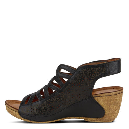 Spring Step ShoeS Inocencia Sandals Women’s Leather Wedge Sandals by Spring Step Shoes – Don't Panic Shoes