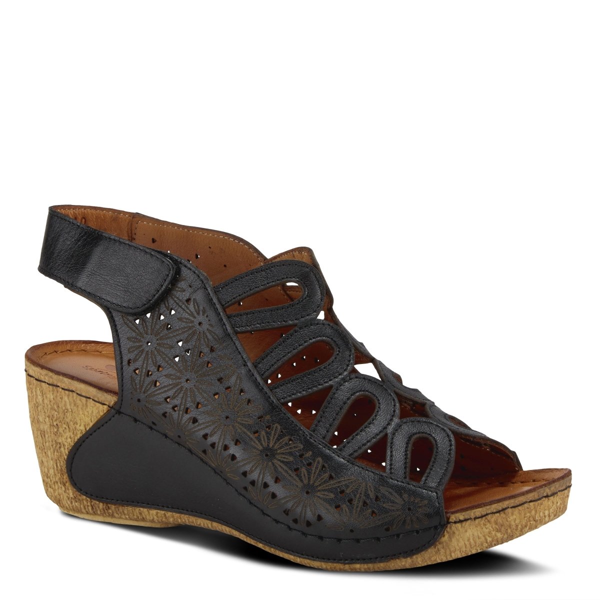 Spring Step ShoeS Inocencia Sandals Women’s Leather Wedge Sandals by Spring Step Shoes – Don't Panic Shoes