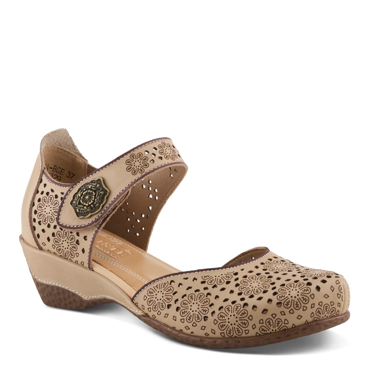 Spring Step ShoeS L'artiste Americana Women’s Leather Wedge Sandals 2" Heel Mary Jane Shoe by Spring Step Shoes – Don't Panic Shoes