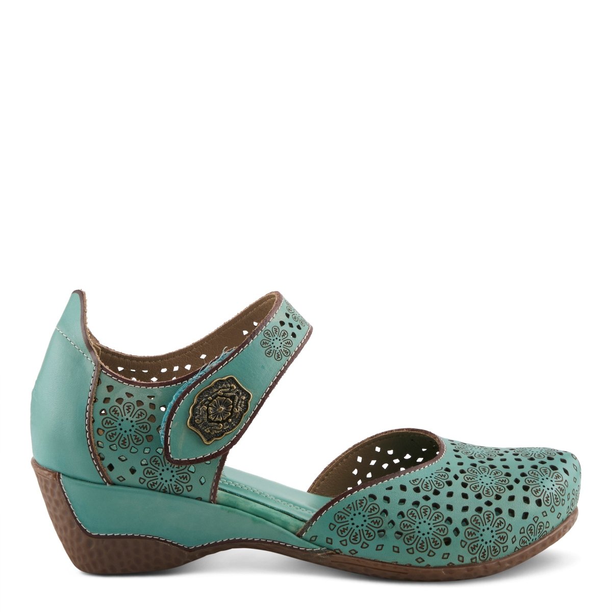 Spring Step ShoeS L'artiste Americana Women’s Leather Wedge Sandals 2" Heel Mary Jane Shoe by Spring Step Shoes – Don't Panic Shoes