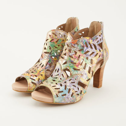 Spring Step ShoeS L'artiste Amora Sandal Women’s Hand Painted Leather Sandals by Spring Step Shoes – Don't Panic Shoes