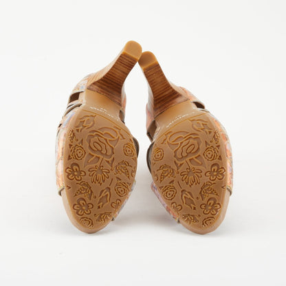 Spring Step ShoeS L'artiste Amora Sandal Women’s Hand Painted Leather Sandals by Spring Step Shoes – Don't Panic Shoes