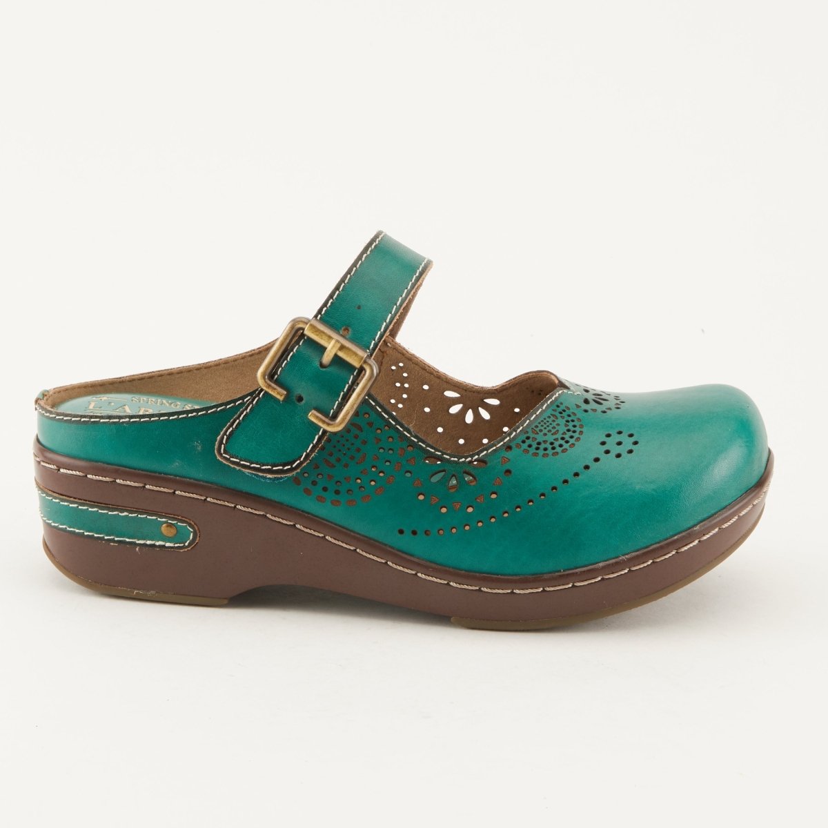 Spring Step ShoeS L'artiste Aneria Women’s Hand Painted Leather Clogs Clogs by Spring Step Shoes – Don't Panic Shoes