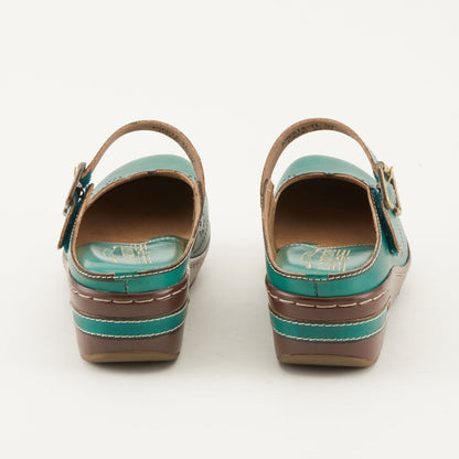 Spring Step ShoeS L'artiste Aneria Women’s Hand Painted Leather Clogs Clogs by Spring Step Shoes – Don't Panic Shoes