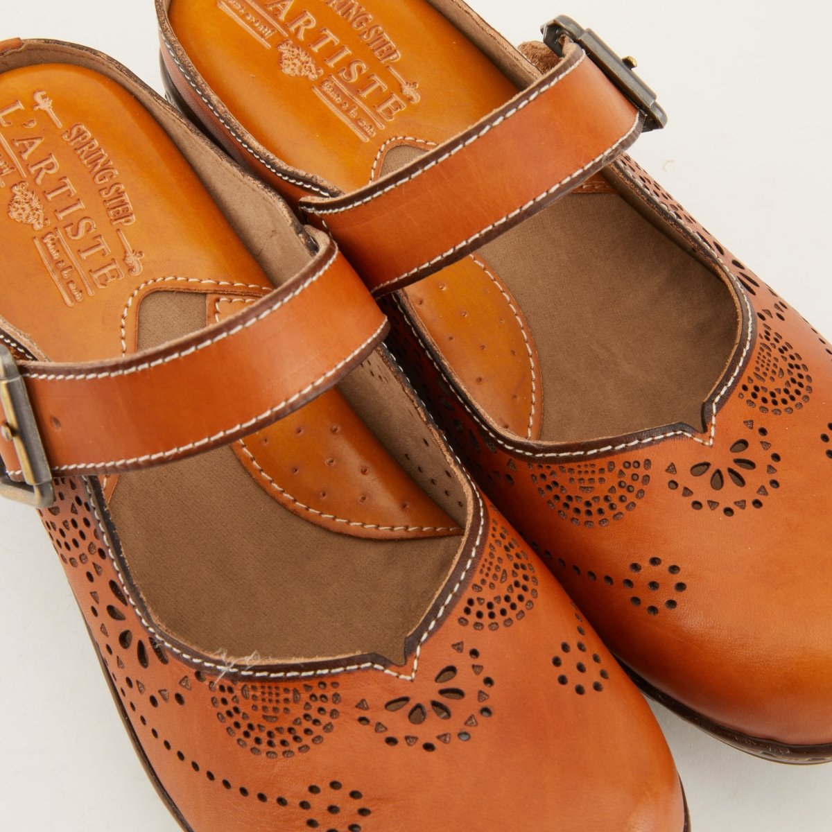 Spring Step ShoeS L'artiste Aneria Women’s Hand Painted Leather Clogs Clogs by Spring Step Shoes – Don't Panic Shoes