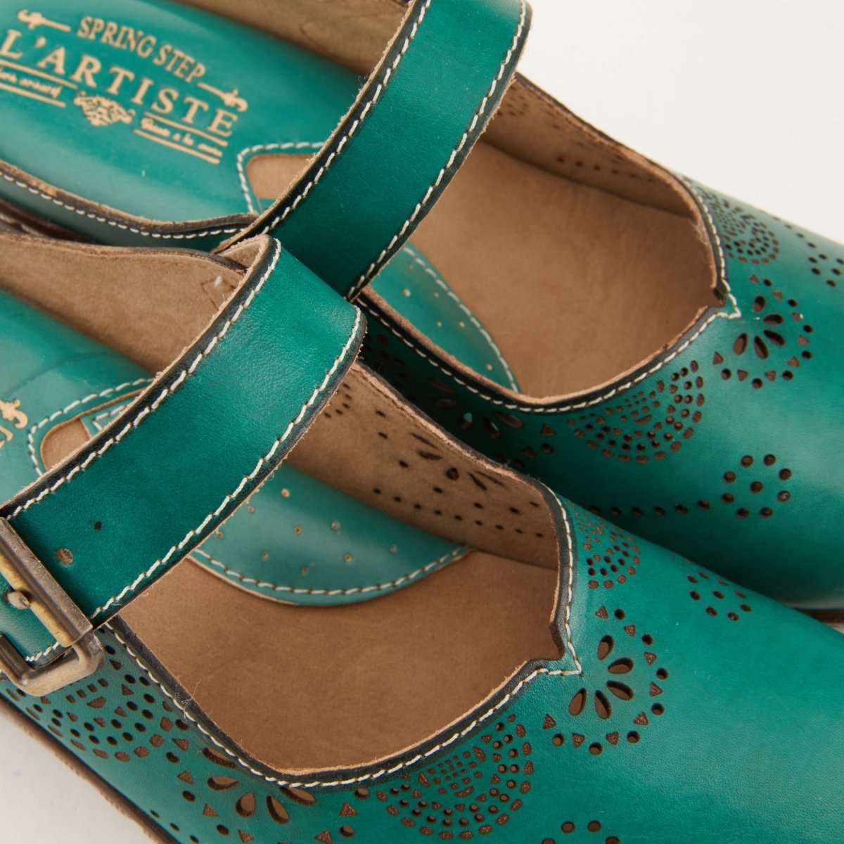 Spring Step ShoeS L'artiste Aneria Women’s Hand Painted Leather Clogs Clogs by Spring Step Shoes – Don't Panic Shoes