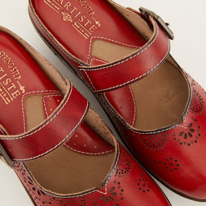 Spring Step ShoeS L'artiste Aneria Women’s Hand Painted Leather Clogs Clogs by Spring Step Shoes – Don't Panic Shoes