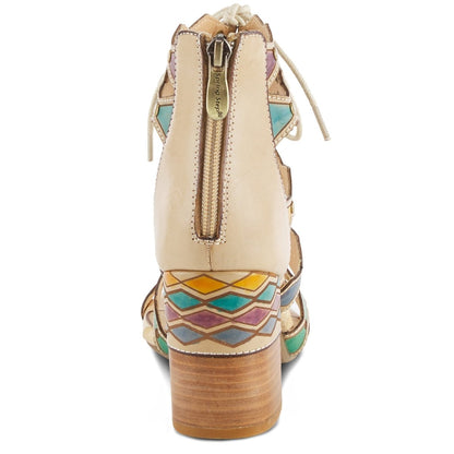 Spring Step Shoes L'artiste Artdeco Sandals Women's Multicolor Leather Gladiator Sandals by Spring Step Shoes – Don't Panic Shoes